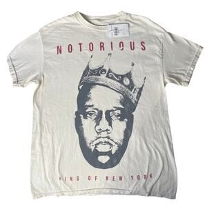 The Notorious BIG King of New York Graphic T Shirt Cream‎ Small